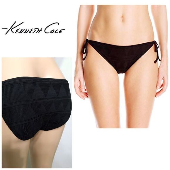 Black Net York Deco bikini bottoms. NWOT - Picture 1 of 7